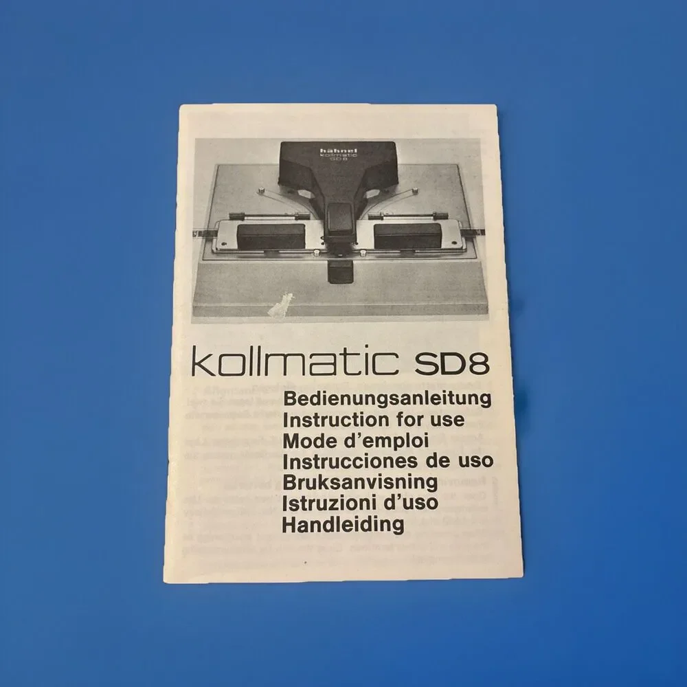 HAHNEL kollmatic SD8 motorized film splicer klebe presse - Standard & Super 8